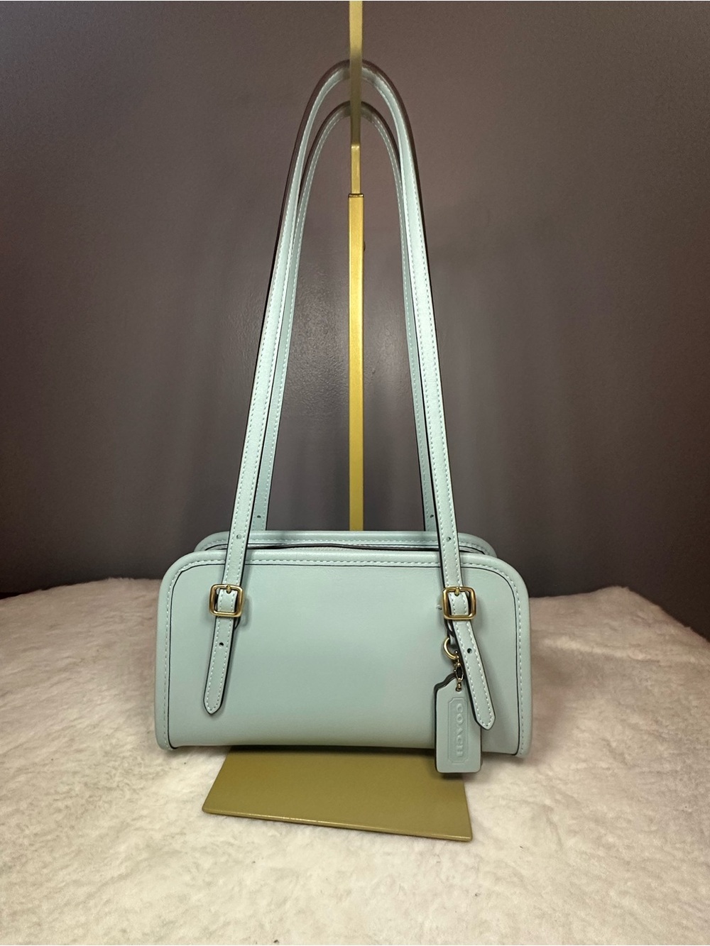 Coach Swing Zip Light Blue.